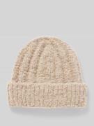 Zachte beanie met breipatroon