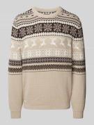 Gebreide pullover met ronde hals