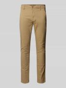 Slim fit broek met steekzakken, model 'NATAN'