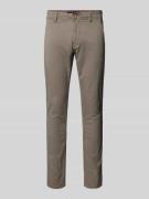 Slim fit broek met steekzakken, model 'NATAN'