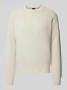 Gebreide pullover met ribboorden, model 'Armstrong'