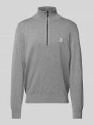 Gebreide pullover met labeldetail, model 'Kanobix'