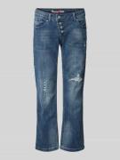 Straight leg jeans met verkort model, model 'Malibu'