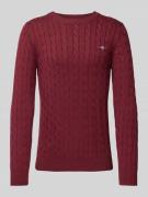 Gebreide pullover met ronde hals