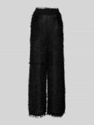 Straight leg broek in semi-transparant design, model 'Emmetta'