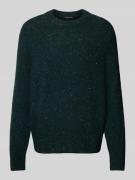 Gebreide pullover met ronde hals, model 'DONEGAL'