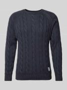 Gebreide pullover met kabelpatroon, model 'Camdem'