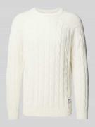 Gebreide pullover met kabelpatroon, model 'Camdem'