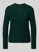 Gebreide pullover met kabelpatroon