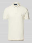 Slim fit poloshirt met logostitching