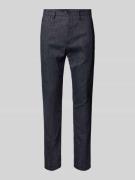 Regular fit broek met persplooien, model 'BLEECKER'