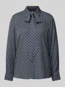 Relaxed fit strikblouse met platte kraag