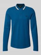 Regular fit poloshirt met labelstitching