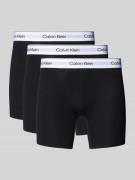 Boxershort met band met label in een set van 3 stuks