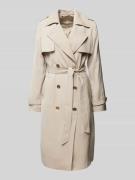 Trenchcoat met strikceintuur, model 'DRAPEY'