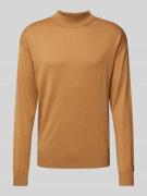 Gebreide pullover met opstaande kraag, model 'CORE'