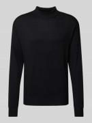 Gebreide pullover met opstaande kraag, model 'CORE'