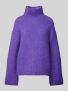 Gebreide pullover met opstaande kraag, model 'GABELLA'