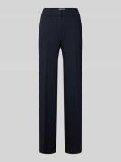 Wide leg stoffen broek met riemlussen, model 'RITA'