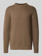 Gebreide pullover met ronde hals, model 'DANE'