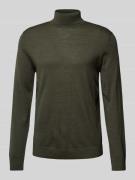 Gebreide pullover van lanawol, model 'TRAY'