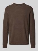 Gebreide pullover met ribboorden, model 'ROSS'