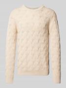 Gebreide pullover met structuurmotief, model 'CALLIS'