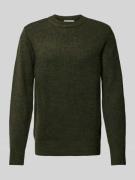 Gebreide pullover met ribboorden, model 'Karl'