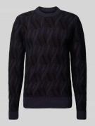 Gebreide pullover met structuurmotief, model 'Karl'