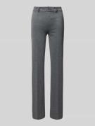 Regular fit stoffen broek met ceintuurlussen, model 'BET'