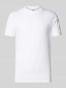 T-shirt met ribboorden, model 'ANTON'