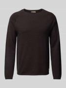 Gebreide pullover met ronde hals, model 'EHILL'