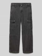 Regular fit jeans met labelpatch, model 'CHRIS'