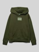 Hoodie met labelpatch, model 'HAKKAI'