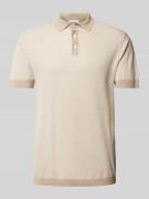 Slim fit poloshirt met knoopsluiting