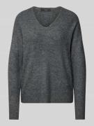 Regular fit gebreide pullover met V-hals, model 'CREWLEFILE'