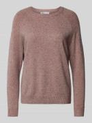 Gebreide pullover met ronde hals, model 'LESLY'