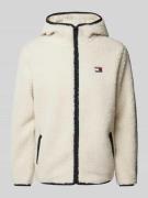 Sherpa jacket met labelpatch