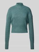 Gebreide pullover met opstaande kraag, model 'NELLA'