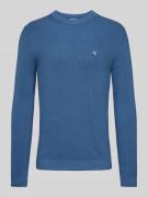 Gebreide pullover met labelbadge