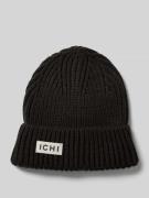 Beanie met labelpatch, model 'EMMA'