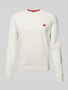 Gebreide pullover met labelbadge, model 'San Cassius'