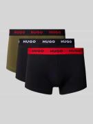 Boxershort met band met label in een set van 3 stuks