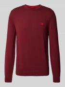 Gebreide pullover met labelbadge, model 'San Cassius'