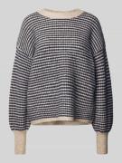 Gebreide pullover met ribboorden, model 'ellery'