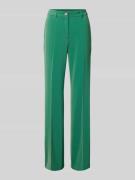 Straight leg stoffen broek met persplooien