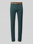 Slim fit chino met riem