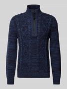 Gebreide pullover met ribboorden