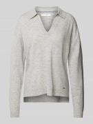 Gebreide pullover met labeldetail, model 'LILLIAN'