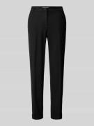 Tapered fit stoffen broek met persplooien, model 'UTE'